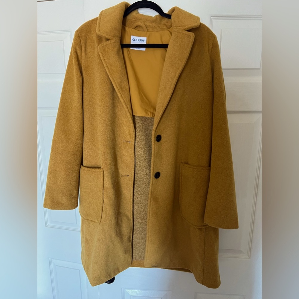 Old Navy Mustard Pea Coat